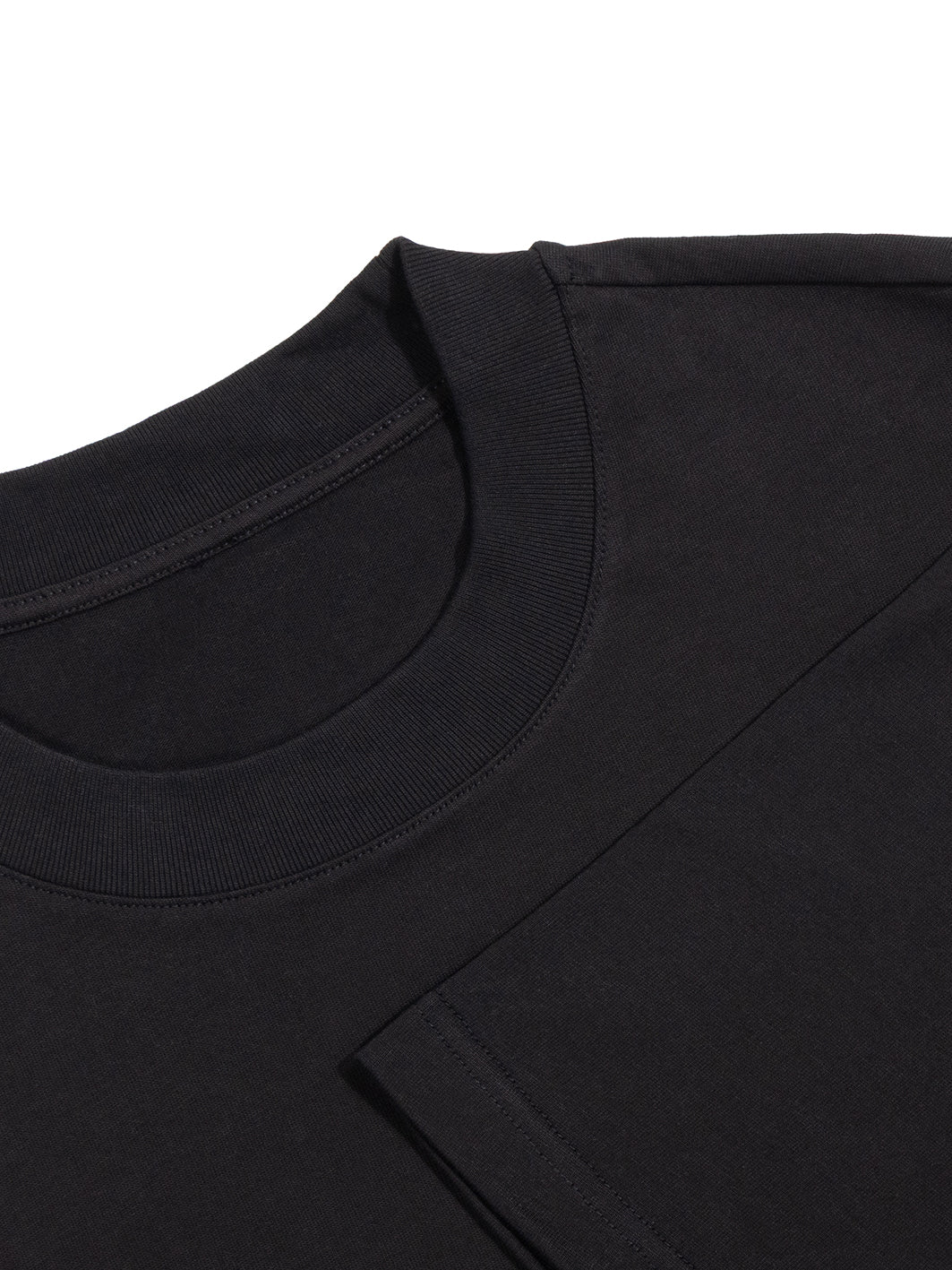 Mind Blank Cropped Heavyweight Tee - Black