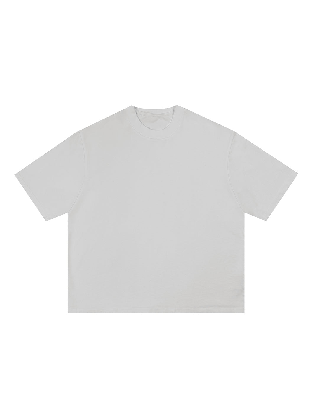 Mind Blank Cropped Heavyweight Tee - White