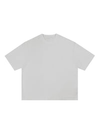 Mind Blank Cropped Heavyweight Tee - White